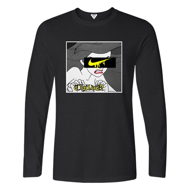 Pop Art Parody Long T-shirt ��lack
