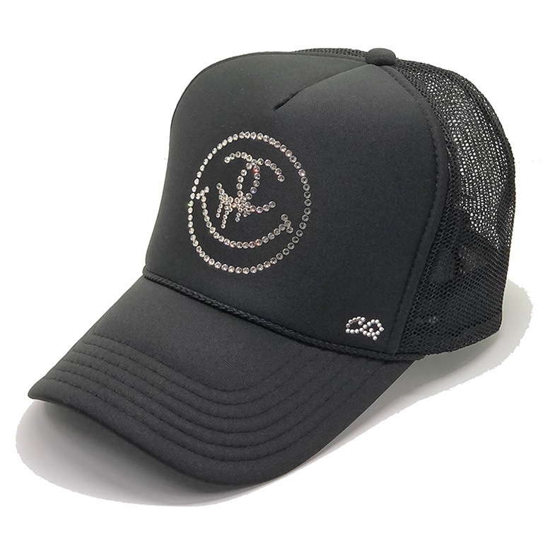 One Eye Smiley Swarovski CAP Black