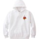 Old tattoo heart sword Hoodie white