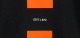 Vivid orange Line Sweat Black