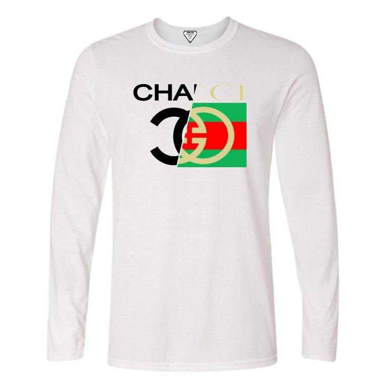 Parody Half & Half Long T-shirt White N.O2