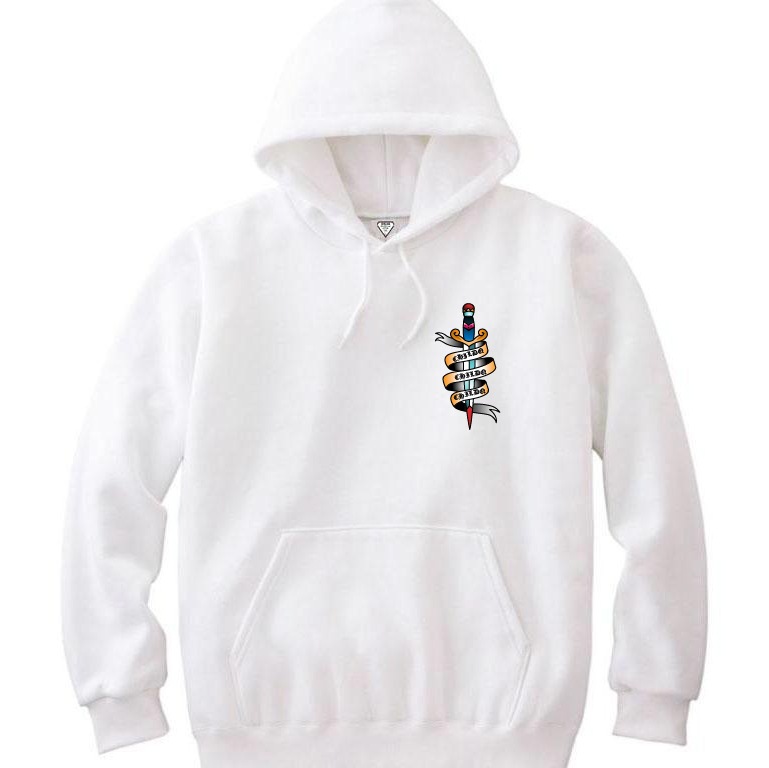 Old tattoo sword Hoodie White