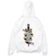 Old tattoo sword Hoodie White