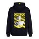 Rome Bronze Slide Pattern yellow Hoodie Black