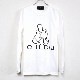 LA Hand Swarovski Long T-shirt White
