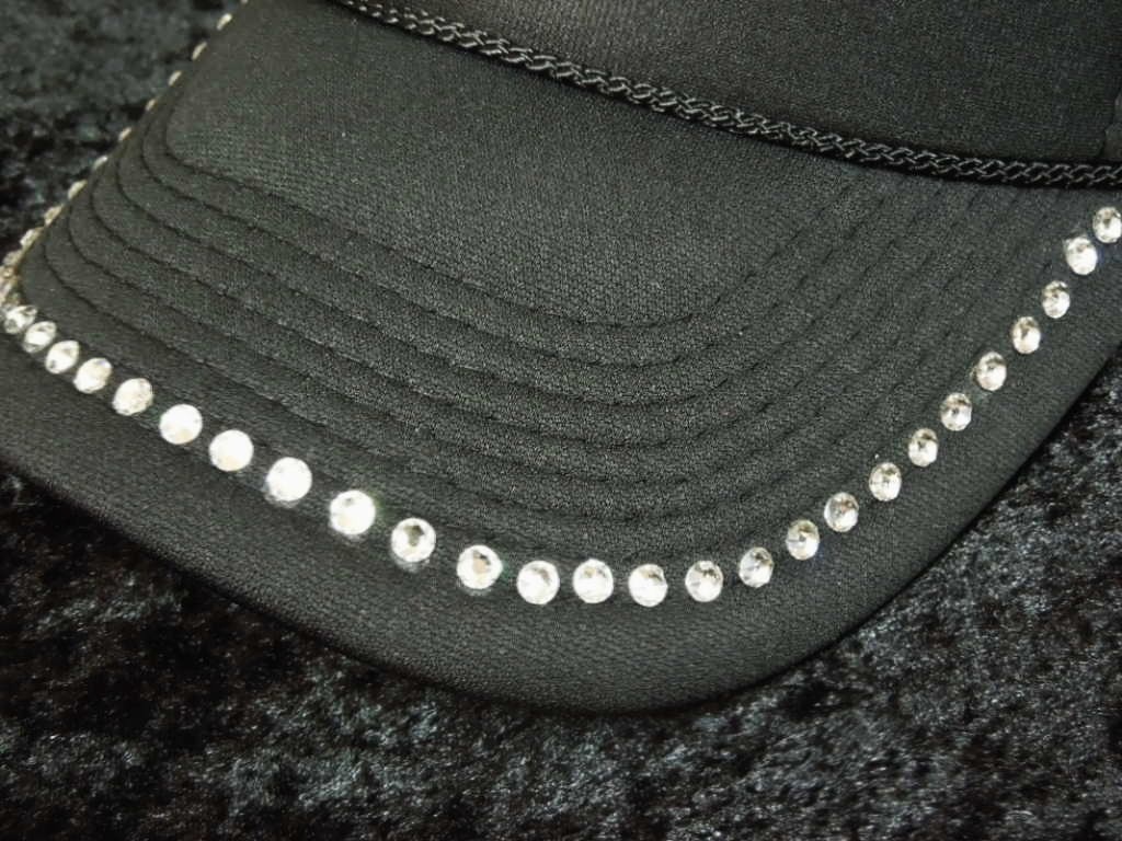 Parody Melting Swarovski Full Custom Cap Black