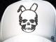 Skull Bunny Swarovski Full Custom Cap White
