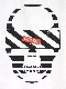 Skull Black & White Line T Shirt White