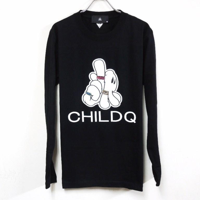 LA Hand Swarovski Long T-shirt ��lack