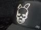 Skull Bunny Swarovski Full Custom Cap Black