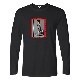 Red Art Girl Long T-shirt Black