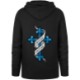 Old tattoo blue cross Hoodie Black