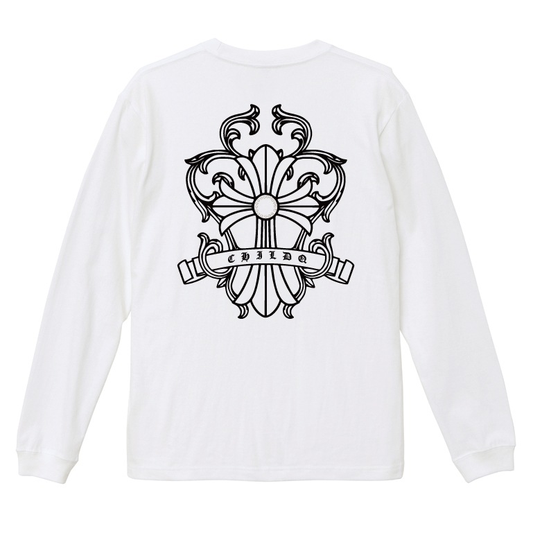 Design Cross Rhinestone T-shirt White