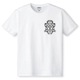 Design Cross Rhinestone T-shirt White