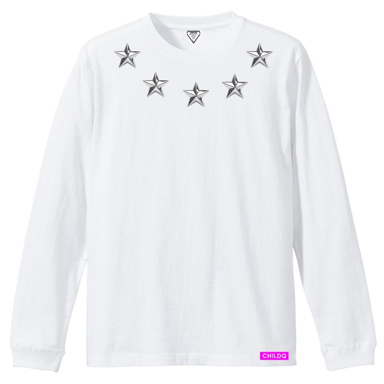 Metallic Five Star T-shirt White