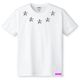 Metallic Five Star T-shirt White