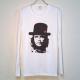 Guevara Hat Swarovski Long T-shirt white