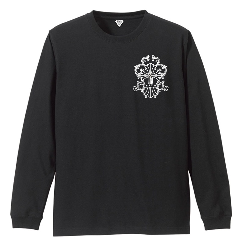 Design Cross Rhinestone T-shirt Black