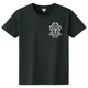Design Cross Rhinestone T-shirt Black