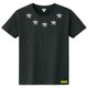 Metallic Five Star T-shirt Black