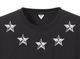 Metallic Five Star T-shirt Black