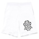 Design Cross Rhinestone pants White