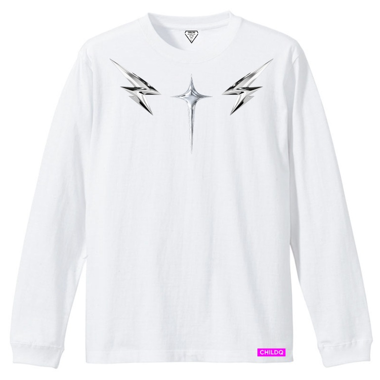 Metallic emblem T-shirt White