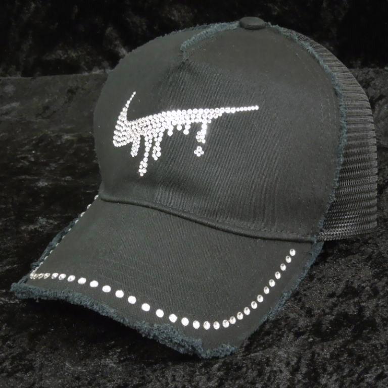 Parody Melt Mark Swarovski Damage full custom cap ��lack
