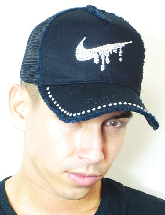 Parody Melt Mark Swarovski Damage full custom cap ��lack
