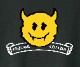 Devil smiley T-shirt Black