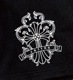 Design Cross Rhinestone pants Black