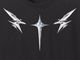 Metallic emblem T-shirt Black