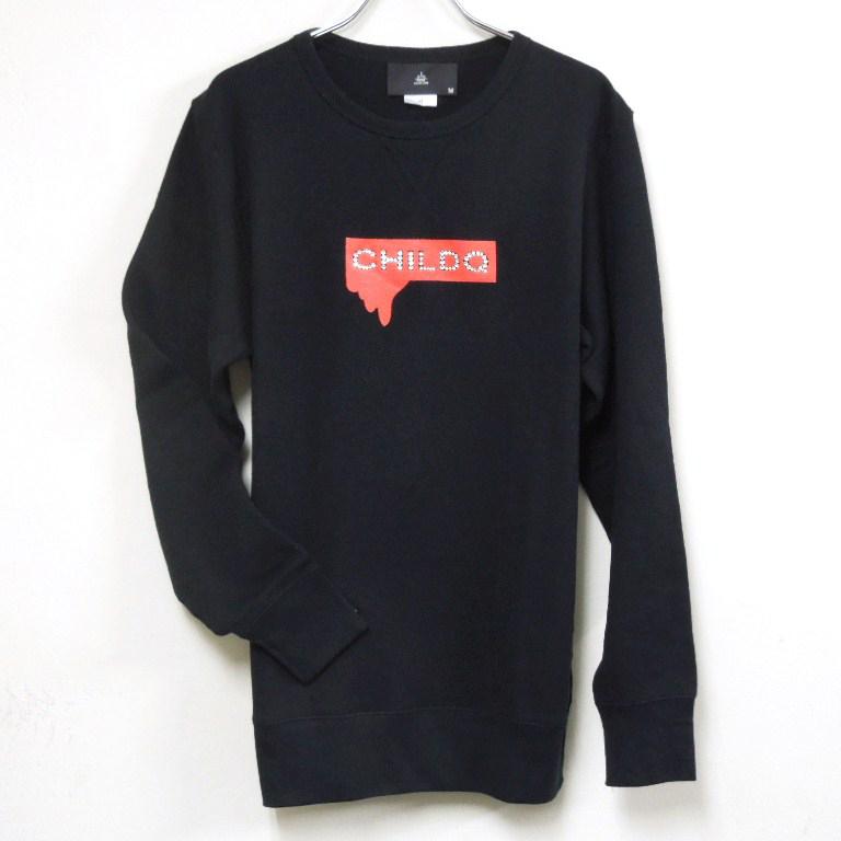 Melting Box Logo Swarovski Sweat Black