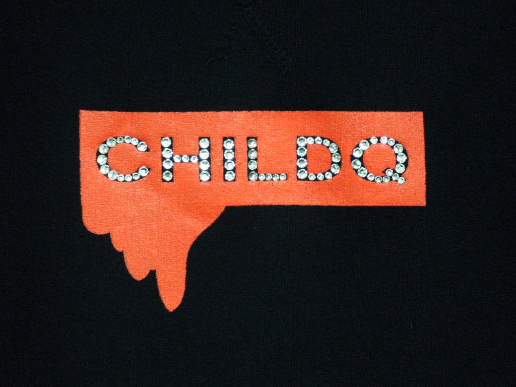 Melting Box Logo Swarovski Sweat Black
