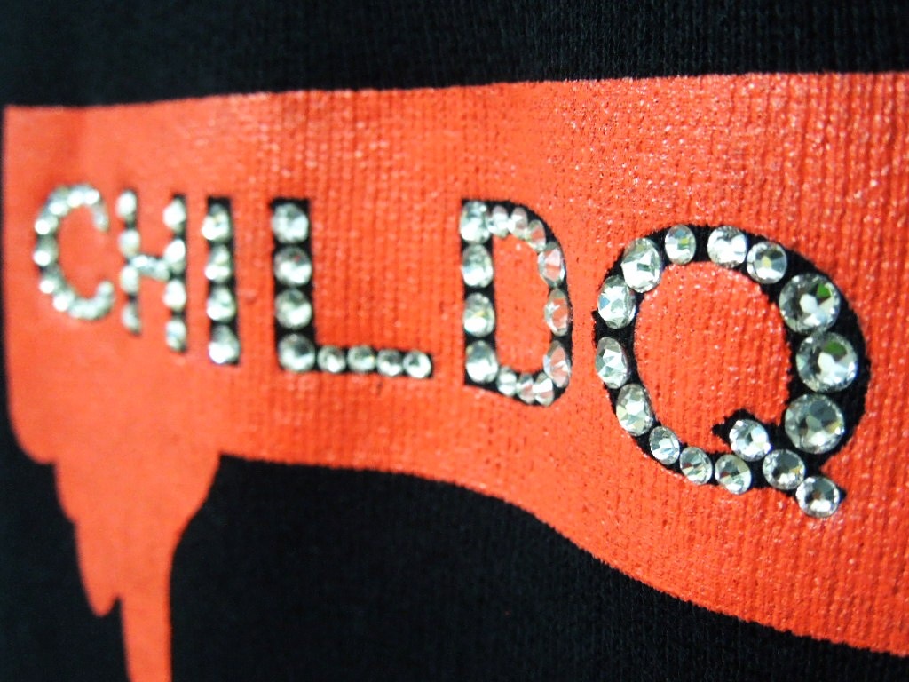 Melting Box Logo Swarovski Sweat Black