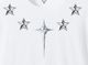 Metallic Starr emblem T-shirt White