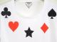 Trumpet mark neck Long T-shirt��White