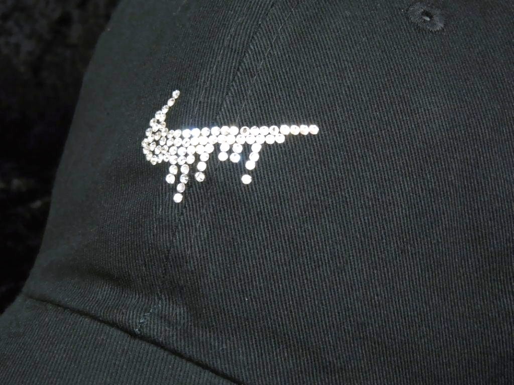 Parody Melt Mark Swarovski Cotton Low Cap Black