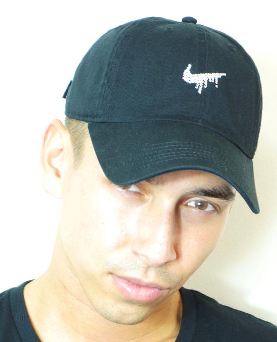 Parody Melt Mark Swarovski Cotton Low Cap Black