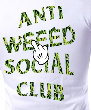 ANTI Parody CLUB T-shirt White