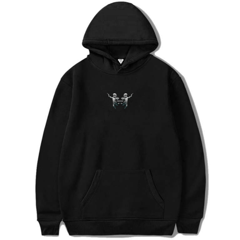 Angel Black Line Hoodie