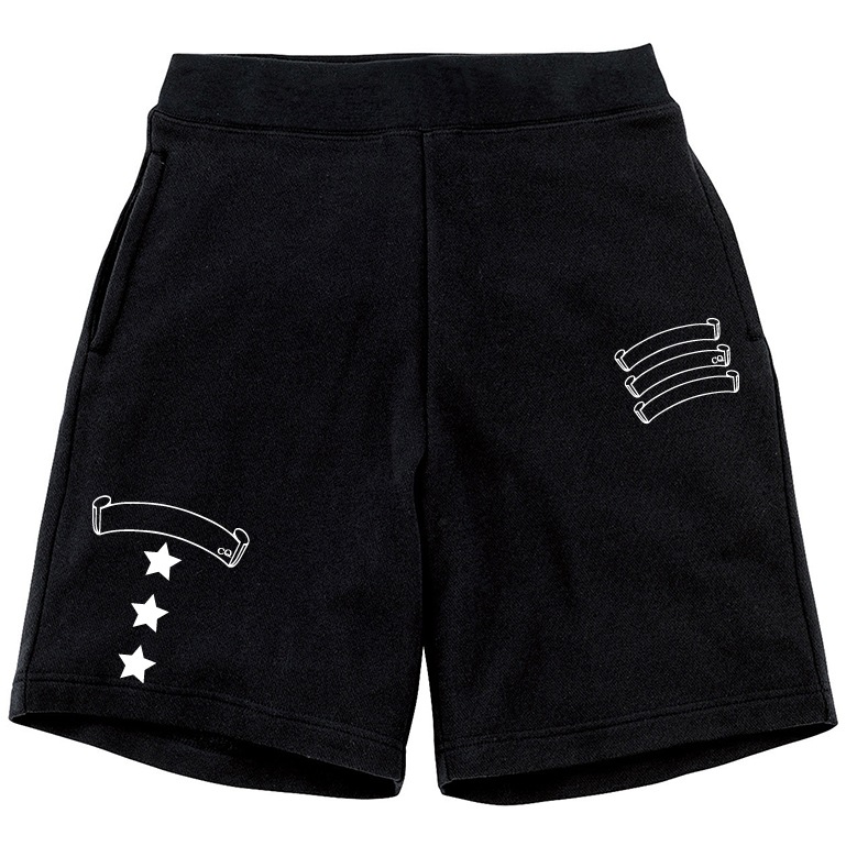 Three Star  half pants Black