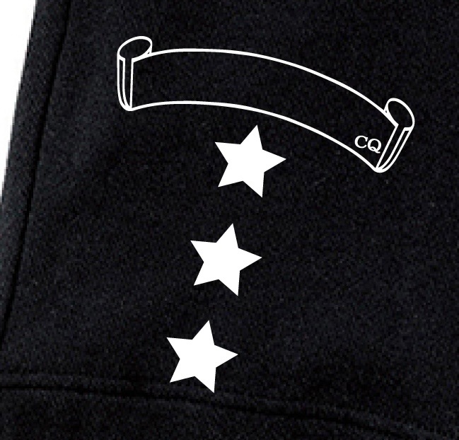 Three Star  half pants Black