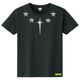 Metallic Starr emblem T-shirt Black
