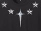 Metallic Starr emblem T-shirt Black