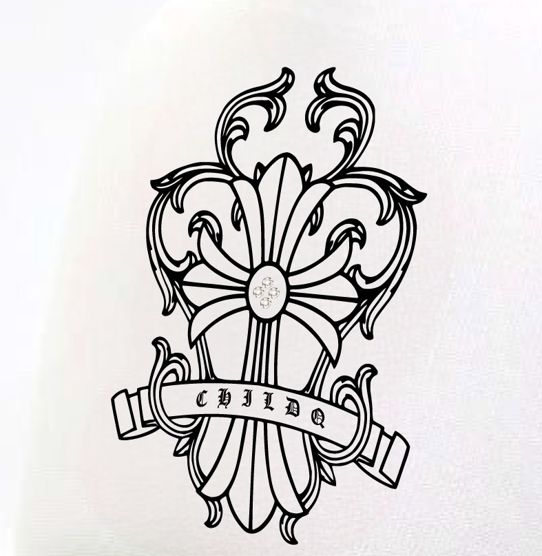 Design Cross Rhinestone cap white