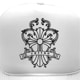 Design Cross Rhinestone cap white