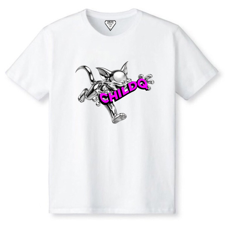 Metallic CAT T-shirt White