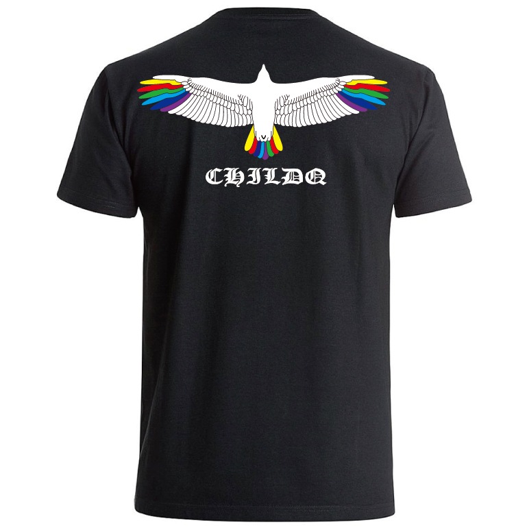 Rainbow Eagle T-shirt Black