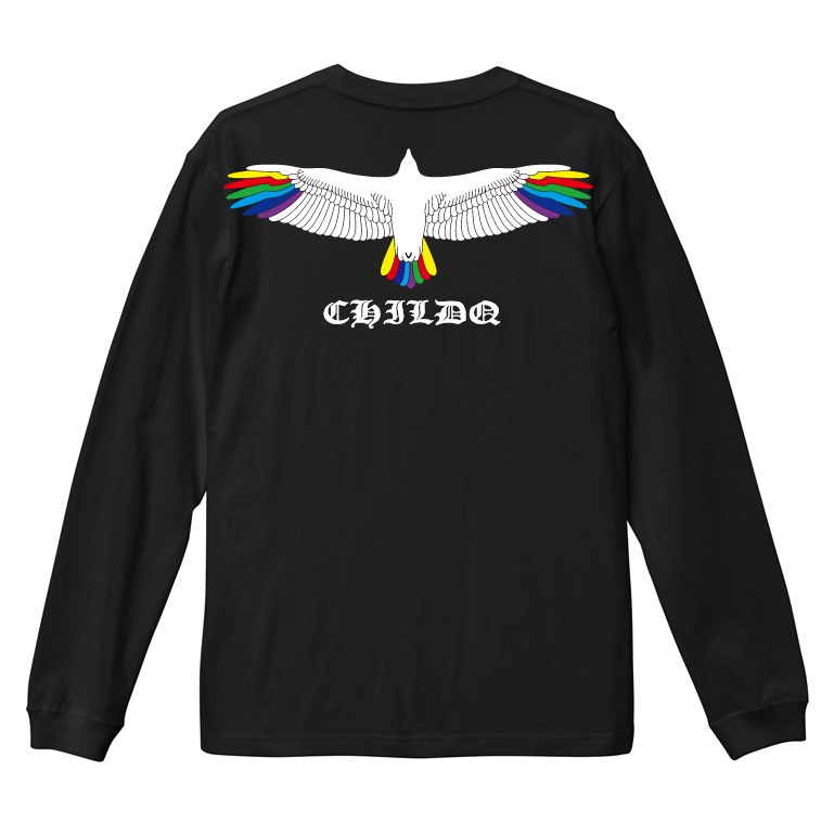 Rainbow Eagle T-shirt Black